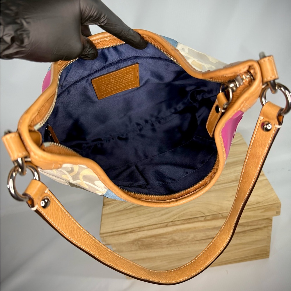 **SOLD** RARE COACH Patchwork Hobo 14650 Shoulder Crossbody Bag - Picture 12 of 15
